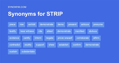 strip synonym